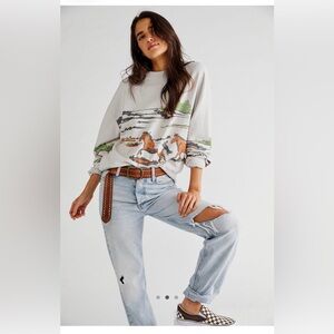 Daydreamer - Running Horses Oversized Crewneck